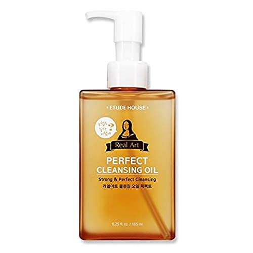 ETUDE Real Art Cleansing Oil Perfect 185ml | Gel serum type moist cleansing oil effectively removing thick makeup and pore impurities with a moist and fresh finish ETUDE Real Art Cleansing Oil Perfect 185ml | Gel serum type moist cleansing oil effectively removing thick makeup and pore impurities with a moist and fresh finish