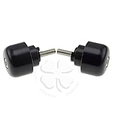 Black Handle Bar End CNC Plain Weight Slider 6mm For Honda CBR RR CB VFR Slug
