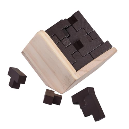 POPETPOP Puzzle Bois T-Forme Casse-tête Éducatif pour Adultes et Garçon Fille Jeu de Construction Stimulant et Relaxant
