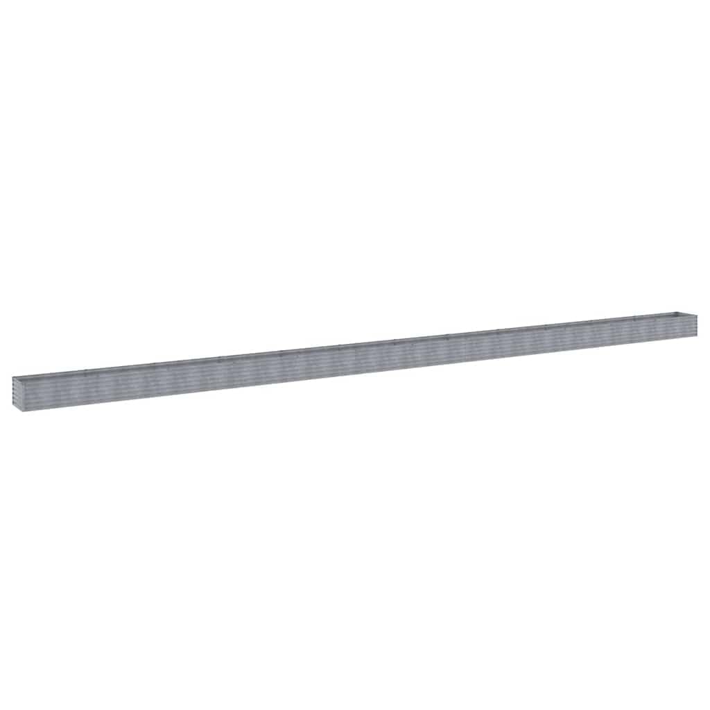 vidaXL Hochbeet, Wetterfest Pflanzkasten mit viel Platz, Pflanzkübel Blumenkasten für Balkon Garten, Blumenkübel Gemüsebeet, 1152x50x36 cm Cortenstahl