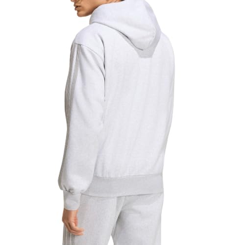 Image of adidas Mens Essentials 3-Stripes Fleece Hoodie Casual Outerwear Casual - Green