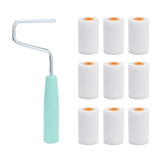 1 Set 9 Rulli pittura con 8 Rullini Ricambio,Rulli in Schiuma Pittura Pareti,Mini Rullo Pittura con Manico,Rullo Pittura in Spugna Supporto,Rulli in schiuma,per mobili