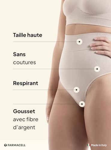 Ventre plat sans marque avec le string gainant taille haute Farmacell 600