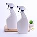 Voberry Spray Bottle, 2PC Fine Mist Spray Bottle, Plastic Spray Bottles 500ml Heavy Duty Spraying Bottle Leak Proof Mist Water Bottle for Chemical and Cleaning Solutions (White)