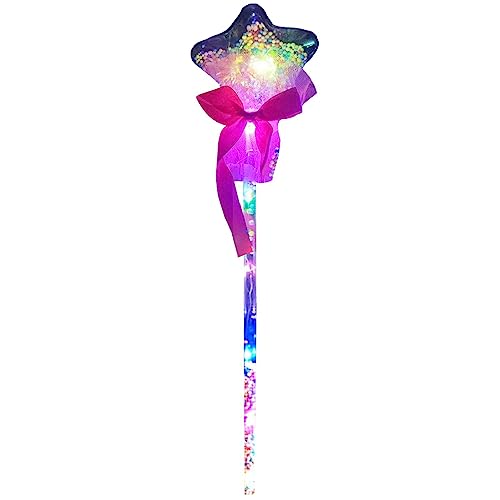 Varitas De Hadas   Varita Mágica Iluminada | Varitas De Hadas Iluminadas Para Niñas, Varita De Juguete Con Brillo Bonito LED, Varita Mágica De Princesa De Mano Para Disfraz De Niña, Espectáculo De Jue
