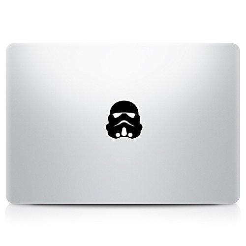 MACNIP Starwars Stormtrooper Vinyl Decal Sticker Skin for Apple MacBook Pro Air Retina Mac 11 13 15 inch (Black 1set)