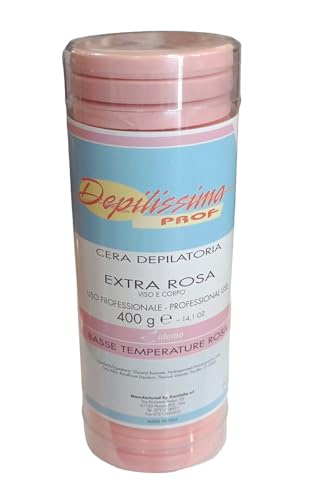 Xanitalia - Cera depilatoria en caliente para depilación rosa en discos 400 g Depilissima