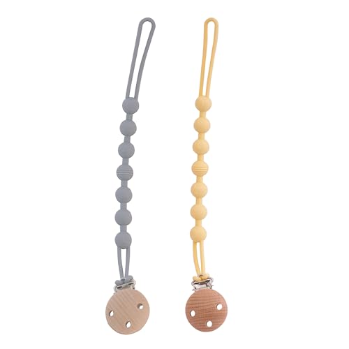 ADEGO Chupetero de Silicona - Porta Chupetes Bebé con Cadena, Seguro y Duradero (azul)