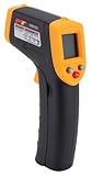 Performance Tool W89722 Non-Contact Digital Laser Infrared Thermometer, Orange and Black With 12:1 Spot Ratio