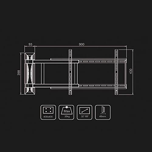 Support mural pour téléviseur électrique : éliminez les reflets sur votre écran LCD 32 - 3