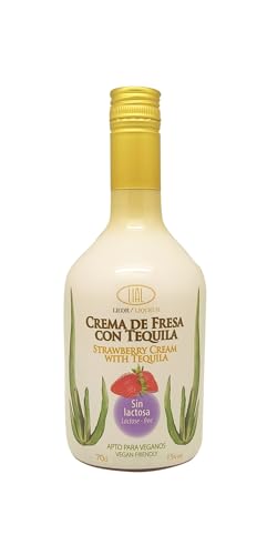 Licor Crema sin lactosa Fresa 75 cl - 15%