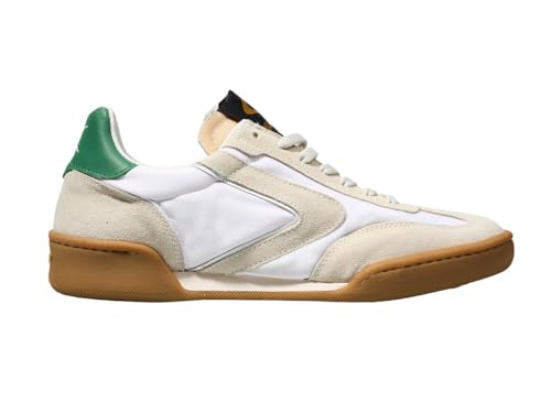 Chaussures Baskets cuir Made in Italy Volley Blanc Valsport
