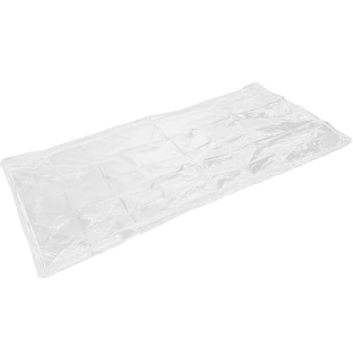 HOOWIFFY Funda de Colchón Cremallera Transparente, Bolsa de Almacenamiento para Colchón 90x200 Cm, Protector Anti-Polvo y Anti-Olor para Colchones 5 Cm de Altura, Lavable y Reutilizable,