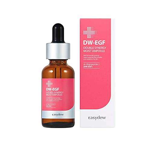 EASYDEW DW-EGF Double Synergy Moist Ampoule1.01 fl oz -K Beauty Award-Winning Anti Aging Ampoule with EGF to Plump, Moisturize Skin I For Sensitive Skin, Gift for Mom, Wife, Her