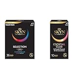 SKYN Selection Non-Latex Condoms Variety Pack with Flavored Condoms, 46 Count