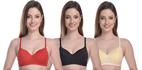 Image of Women Cotton Lightly padded Wire Free Seamless Bra Pack of 1