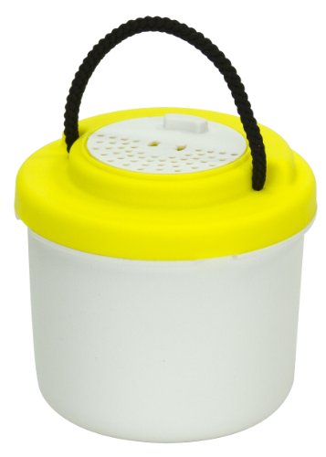 Frabill 4744 Compact Live Bait Container, Yellow/White