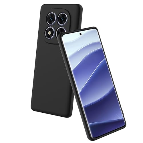 Image of Back Cover for Mi Redmi Note 14 Pro 5G / 14 Pro 4G | Full Camera Protection | Premium Liquid Silicon Case | Flexible Bumper Case for Mi Redmi Note 14 Pro 5G / 14 Pro 4G / Poco X7 5G (Black)