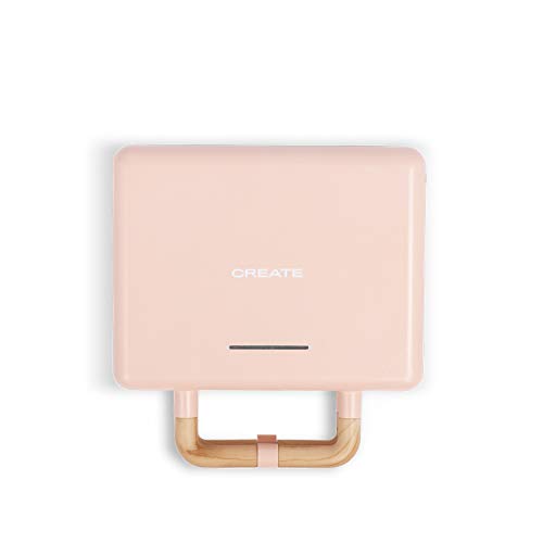 CREATE/STONE 3 IN 1 STUDIO/Sandwich- und Waffeleisen mit austauschbaren Tellern,Pastellrosa / 2 Sandwiches, einfach zu… – Bild 3