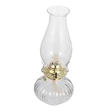 Lampe à pétrole rétro : facile à nettoyer, sûre et douce, très confortable à utiliser et peut être bien décorée où vous le souhaitez, lampe à huile en verre