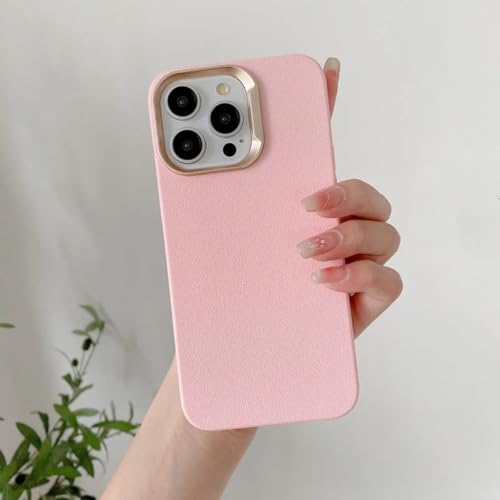 Étui mat souple antichoc iPhone 16 Pro Max rose en silicone texturée