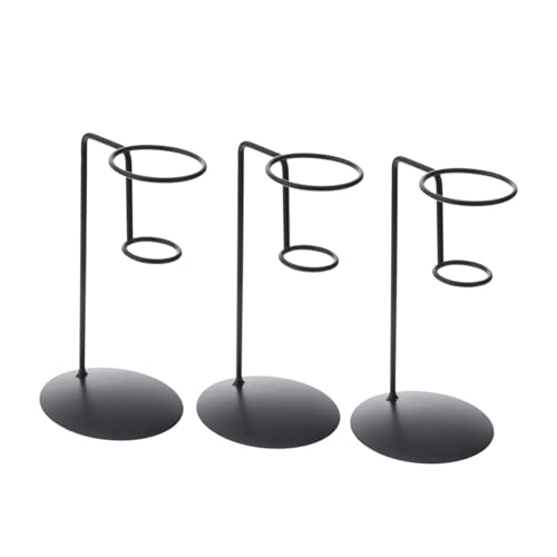 PAMINGONO 3Pcs Ice Cream Cone Holder Stand Sturdy Display Rack for Restaurants and Parties for All Ice Cream Cone Attractive Iron Design for Sweet Treats