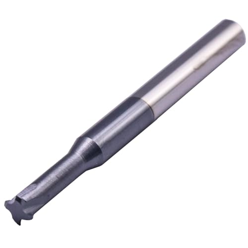 Image of BestParts 5 /16 inch 18-48 TPI Single Pitch Solid Carbide Thread end Mill - AlTiN Coated, 4 Flute, .240 inch Cutting Diameter, 1 /4 inch Shank Diameter, Necked to Thread .625 Deep, 2-1 /2 inch Overall Length