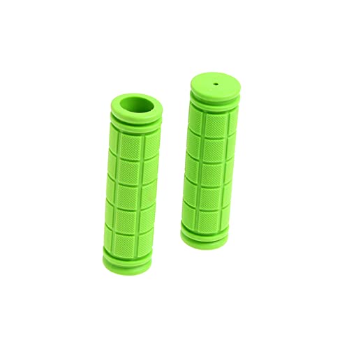 1 Pair Kids Bike Grips Anti-Slip Rubber Bike Handlebar Grips for BMX MTB Bicycle Mountain Bike Scooter Folding Bike (Green)