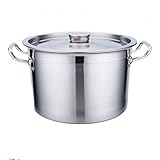 " Grueso, Doble Fondo, barriles de Sopa de Acero Inoxidable, Cubiertos, hoteles, cocinas, Alemán, Cocina de inducción, Comercial, Complejo, Extremo, Olla Grande Barril (Size : A)