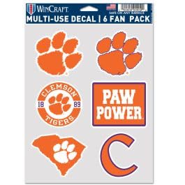 Ventilateur Clemson Tigers lot de 6 ventilateurs portatifs légers multi-usage
