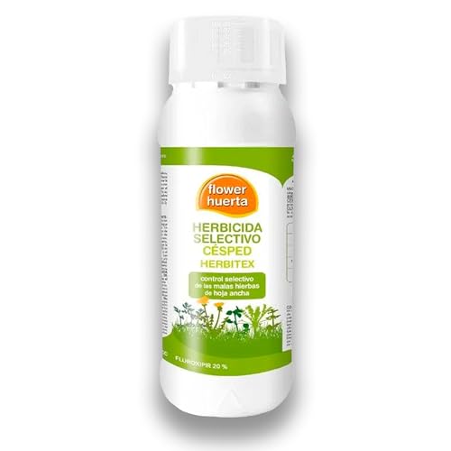 Herbicida Césped Selectivo para Malas Hierbas HERBITEX | Envase 100 ml para 1000 m2 | Fluroxipir 20% MUY EFECTIVO | Herbicida contra malas hierbas de hoja ancha durante todo el año | Nexum Market