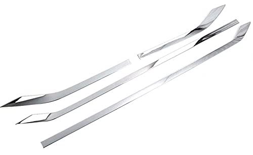 【First choice】「フォレスター に適合(For Forester)5代目 SK系 2018年〜」サイド ドア アンダー モール 車体モール トリム ABS4本セット ガーニッシュ 社外品 (ABS艶あり)