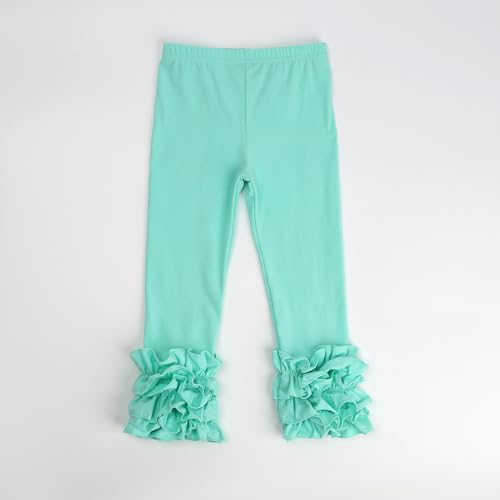 Image of HOOLCHEAN Baby Toddler and Little Girls Cotton Ruffle Leggings
