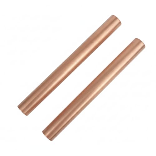 Image of DDD | Copper Pipe Connector | 99.9% Purity | 100mm Length | Hand Polished Finish | Special grade for Meditation & Healing | Outer Dia- 15 mm | (Pack of 4 Pcs)