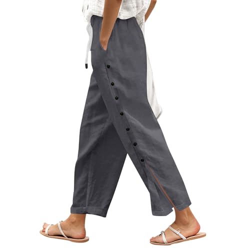 Pantalon femme coupe ample élastique et fluide pour le quotidien confort