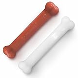 Nylabone Original Bone Power Chew Toy for Dogs, Durable Dog Toys for Aggressive Chewers, Basted Blast Chicken Flavor, Large - Up to 50 lbs, 2 Pack