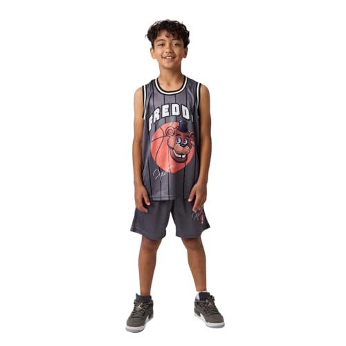 Five Nights at Freddys #87 Youth Boy Basketball Jersey and Lounge Shorts Set 6/7 (S)