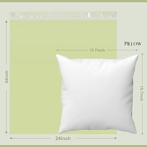 Image of Metronic Large Poly Mailers 24x24 100 Pcs Shipping Bags for Clothes | Self Seal XL Shipping Envelopes for Clothing, Tear-resistant Mailers Poly Bags for Small Business Packaging in Avocado Green