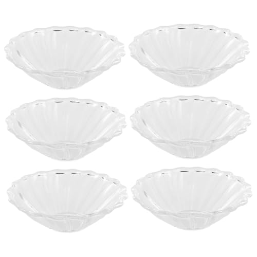 Cabilock 6Pcs Clear Candle Wax Holder Reusable Drip Protector for Taper Candles Fluted Design Wax Drip Catcher Heat Resistant and for Home Weddings Parties