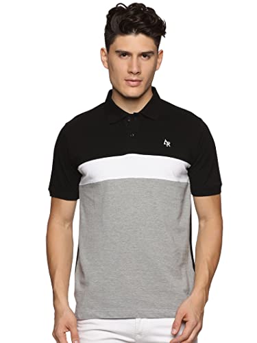 Image of ADRO Men's 100% Cotton Regular Fit Polo T-Shirt