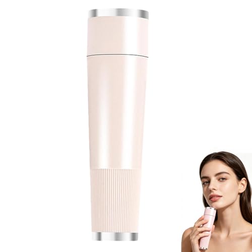 Bloomly Facial Hair Remover Bloomly Hormonal Hair Remover Pro Gentle Micro Trimming with Led Light Portable Design Painless Electric Face Razor for Coarse Hair (Skin Tone)