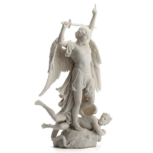 Estatua de Arcángel San Miguel de Resina 15 Pulgadas miniatura 6