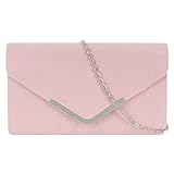 escarpins et pochette fushia Aspect velours : belle pochette en velours est super mignonne, excellent cadeau pour les femmes et les filles chics
