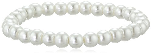 Fashion Jewelry ~ White Faux Pearls Necklace Bracelet And Earrings Set For Women Casual Or Formal (78133 Ms) #TOP2