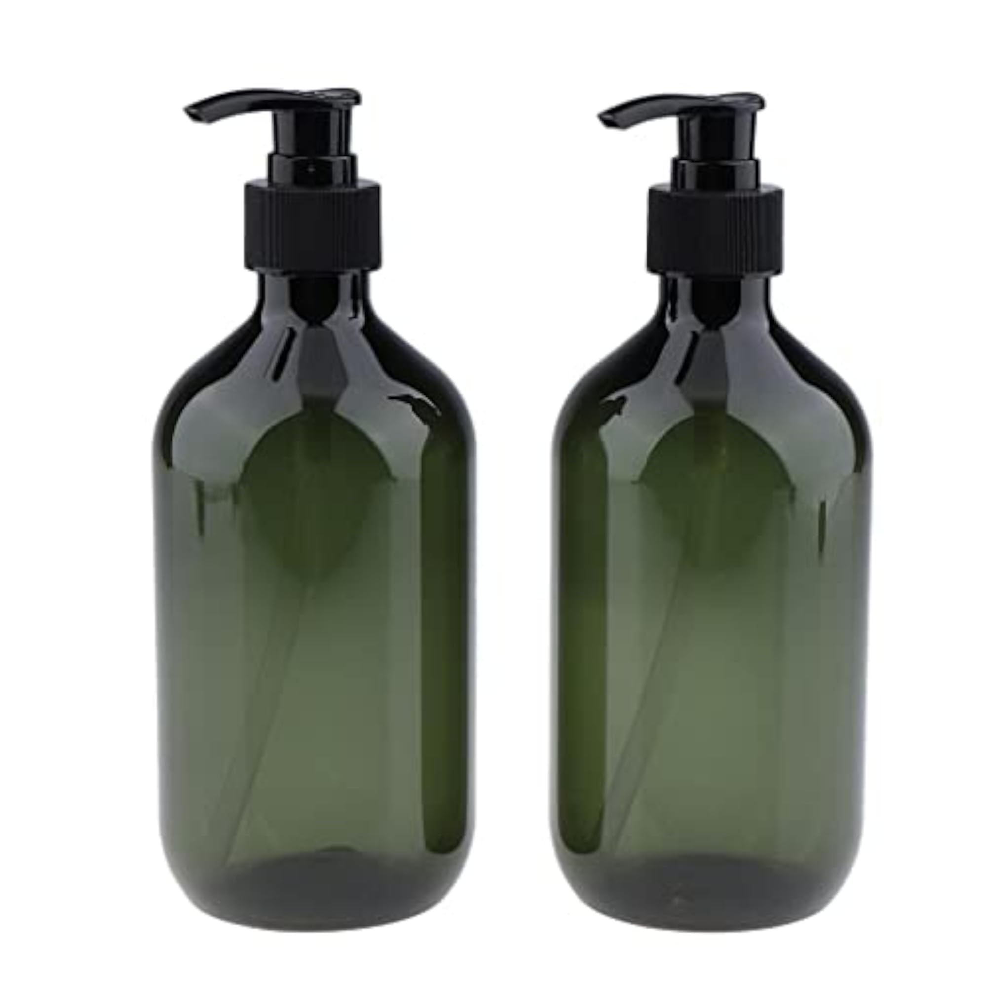 2X Empty Translucent PET Shampoo Conditioner Pump Bottles Container 500ml
