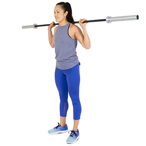 Image of ProsourceFit Olympic Barbell Multipurpose Weight Lifting Bar, 160k PSI