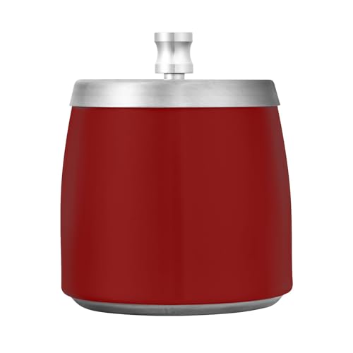 Cenicero granate para cigarrillos, sin humo, cenicero al aire libre con tapa para cigarrillos, ceniceros automotrices a prueba de viento para mesa, patio, balcón