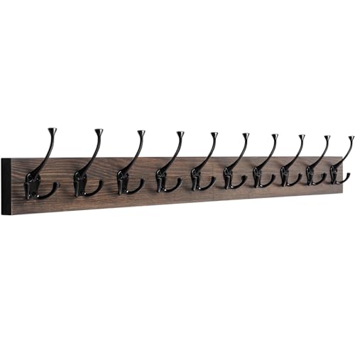 Ibosins OWCR10 Wall Mounted Coat Rack With 10 Decorative Hooks cover