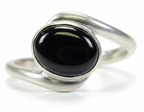 Image of 55Carat Choose Your Color Natural Gemstone Silver Statement Rings for Gift Corssover Style Size 5 to 12