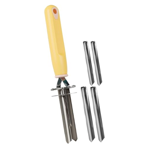 Descorazonador Frutas Cocina | Extracción de Huesos de Fruta y Verduras en Acero Inoxidable - Ajustable Para Frutas Verduras Utensilios Cocina